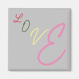 Imã Magneta de amor tipográfico