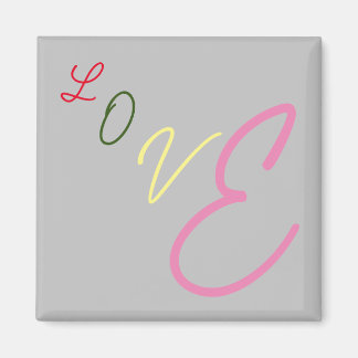 Imã Magneta de amor tipográfico