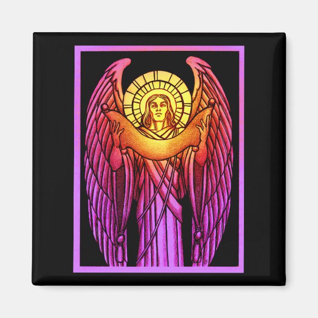 Imã Magneta de Anjo de Vidro Estreita (Frente)