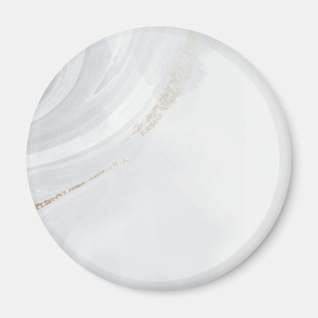 Imã Magneta de Aquarela de Textura de Pedra Marble Pas (Frente)