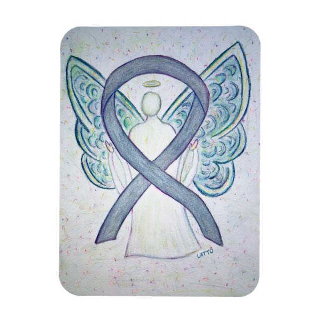 Ímã Magneta de Arte Anjo da Fita de Consciência da cin (Vertical)
