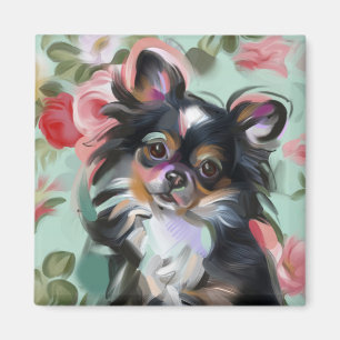 Imã Magneta de arte de cão Chihuahua