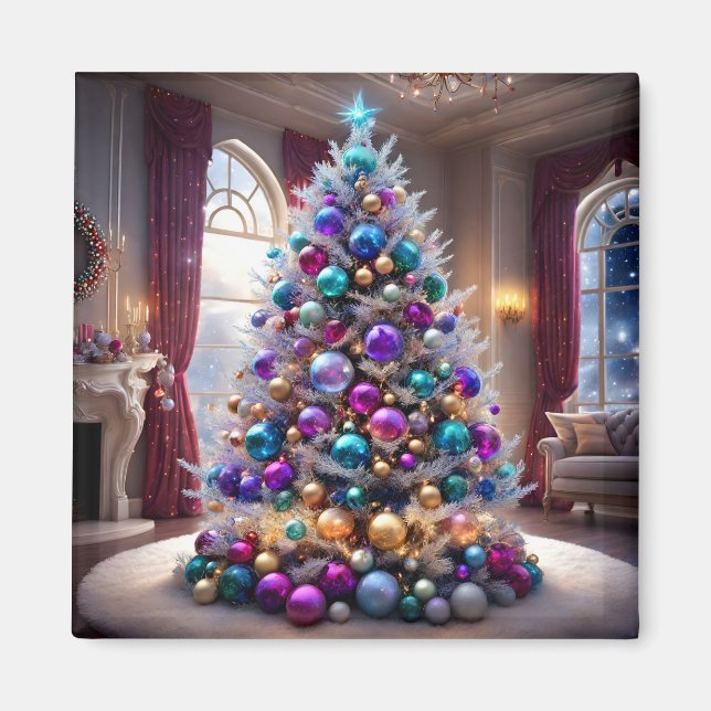 Imã Magneta de Árvore Natal (Frente)