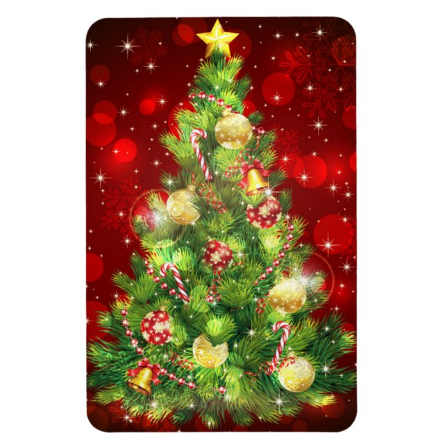 Ímã Magneta de Árvore Natal (Vertical)