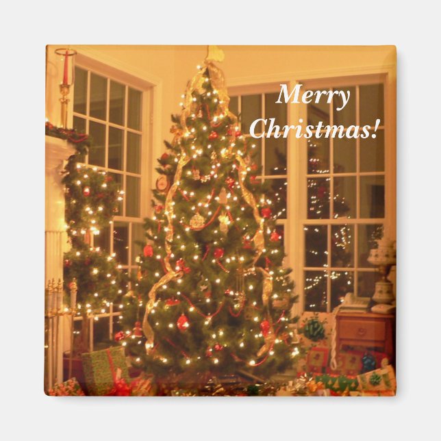 Imã Magneta de Árvore Natal (Frente)