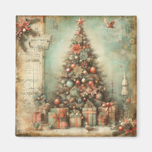 Imã Magneta de Árvore Natal Clássica