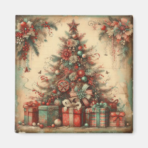 Imã Magneta de Árvore Natal Clássica