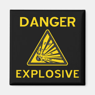 Imã Magneta de aviso explosivo