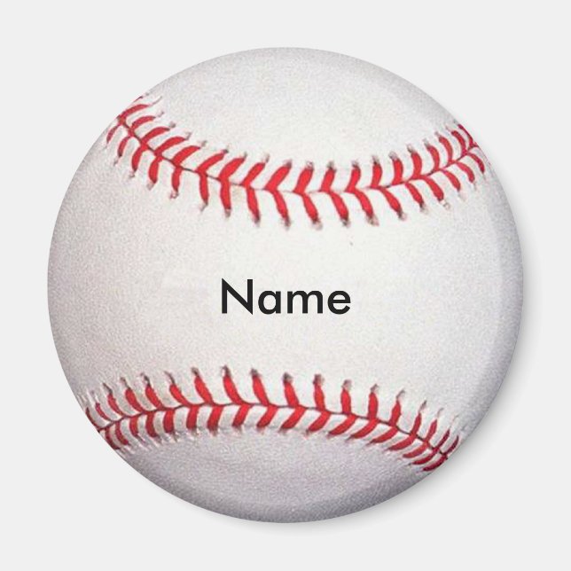 Imã Magneta de Baseball Personalizada (Frente)