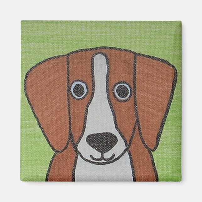 Imã Magneta de Beagle (Frente)