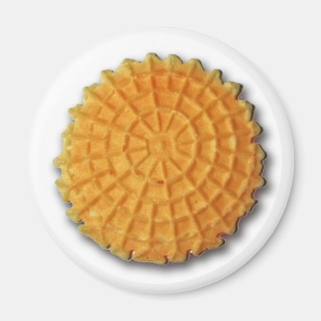 Imã Magneta de biscoito Pizzelle (Frente)