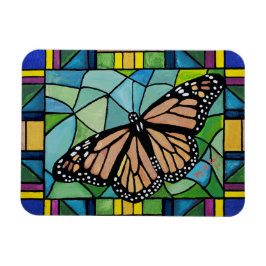 Ímã Magneta de borboleta de vidro contida