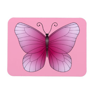 Ímã Magneta de borboleta rosa