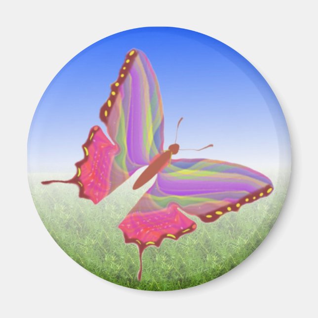 Imã Magneta de borboleta única (Frente)