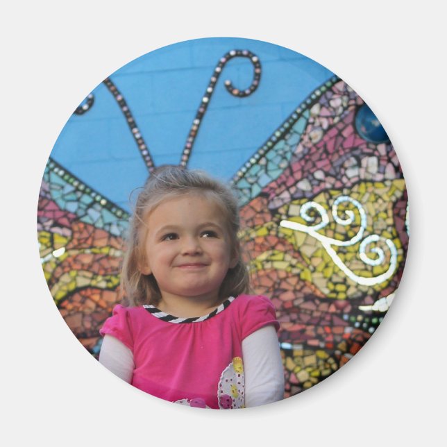 Imã Magneta de borboleta violeta (ovelha) (Frente)