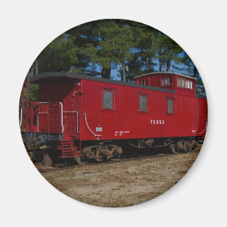Imã Magneta de Caboose Vermelha e Laranja