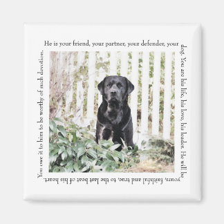 Imã Magneta de Cachorro de Jardim