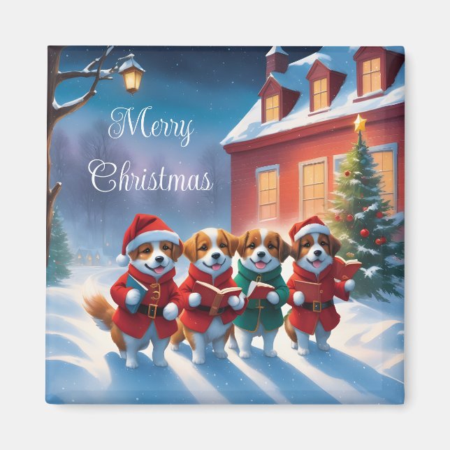 Imã Magneta de cães de férias (Frente)