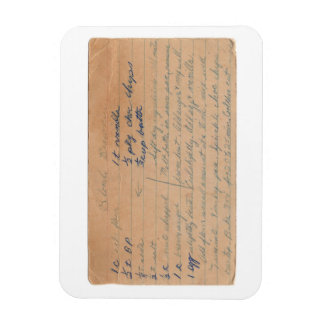 Ímã Magneta de cartão de receita de vintage loira Brow