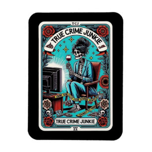 Ímã Magneta de cartão Junkie Tarot do Crime Verdadeiro