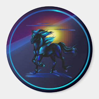 Imã Magneta de Cavalo Negro
