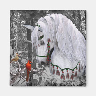 Imã Magneta de Cavalos e Cardeais de Natal