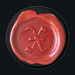 Imã Magneta de cera monograma - Vermelho - Antigo Ingl<br><div class="desc">Íman monograma com selo de cera artesanal - Letra X - Estilo Inglês Antigo - Vermelho Selecione a sua cor de fundo que melhor se adequa às suas necessidades. Ou...  seja criativo com algumas tesouras.</div>