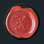 Imã Magneta de cera monograma - Vermelho - Antigo Ingl<br><div class="desc">Íman monograma com selo de cera artesanal - Letra X - Estilo Inglês Antigo - Vermelho Selecione a sua cor de fundo que melhor se adequa às suas necessidades. Ou...  seja criativo com algumas tesouras.</div>