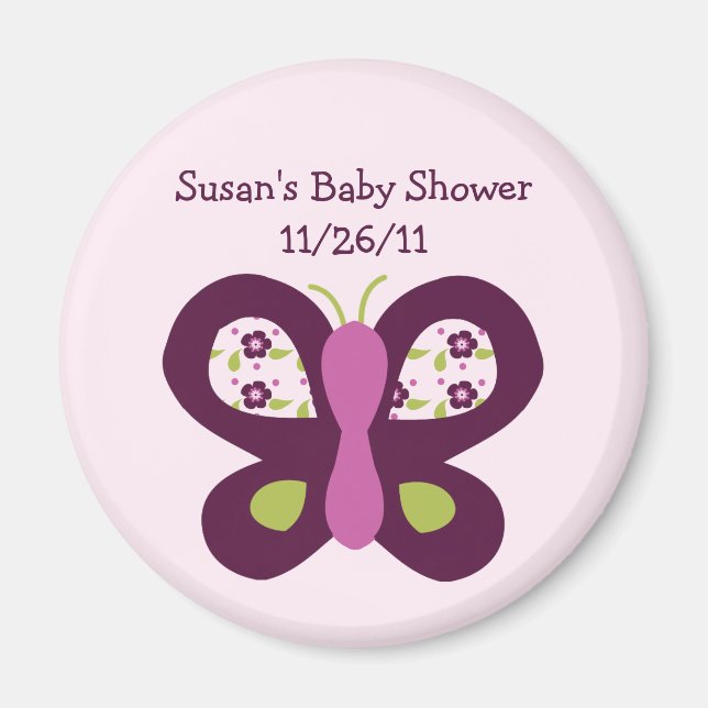 Imã Magneta de Chá de fraldas da Borboleta de Açúcar (Frente)