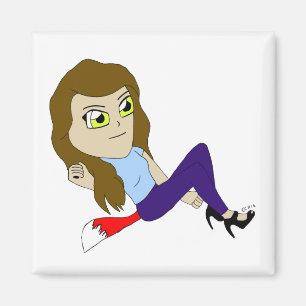 Imã magneta de chibi foxy