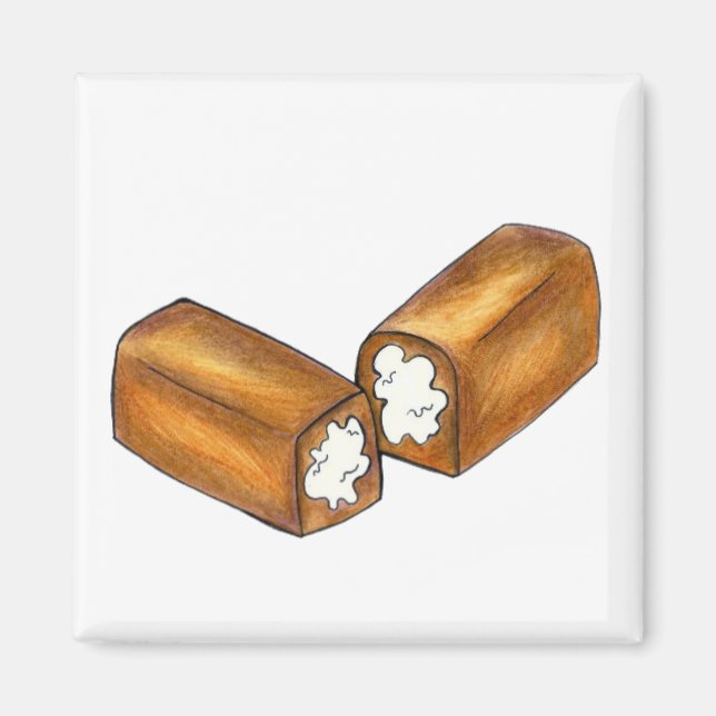 Imã Magneta de Comida de Lixo do Bolo de Invólucro com (Frente)