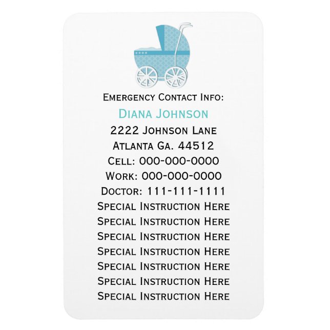 Ímã Magneta de contato de emergência: Carruagem de beb (Vertical)