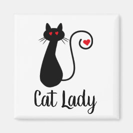 Imã Magneta de Coração Cat