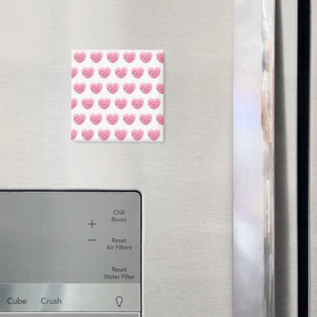 Imã Magneta de Coração Rosa (In Situ (Fridge))