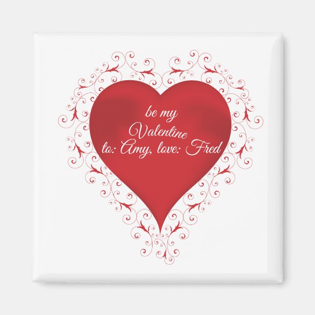 Imã Magneta de Corações Suaves (Frente)