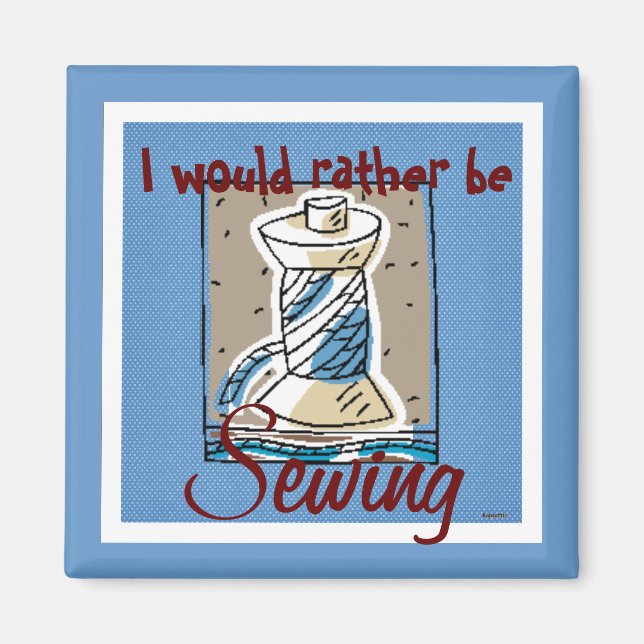 Imã Magneta de costura (azul) (Frente)