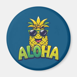 Imã Magneta de Cozinha de Coleção de Abacaxi Aloha