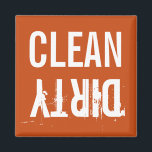 Imã Magneta de cozinha de lavadora suja limpa<br><div class="desc">Este ímã útil da cozinha é excelente para a sua máquina de lavar louça para que todos saibam se o dentro da louça está limpo ou sujo. Simplesmente vire o ímã para "Limpar" quando começar a máquina de lavar louça e transformá-lo em "sujo" quando remover itens da máquina de lavar...</div>