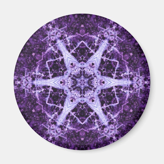 Imã Magneta de cristal roxo de joias (Frente)