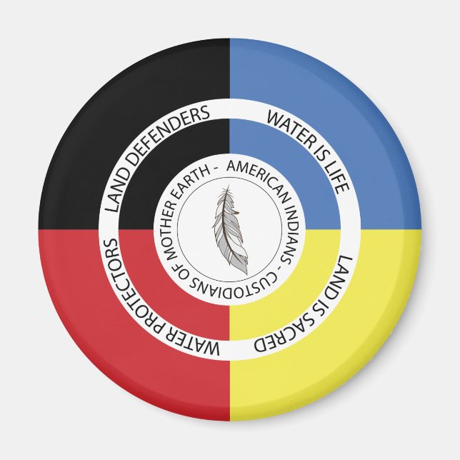 Imã Magneta de custódia da Terra (redonda) (Frente)