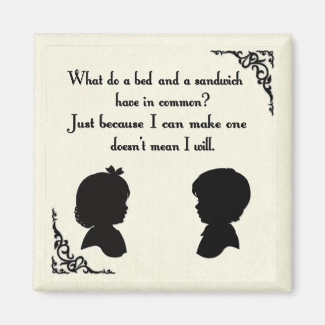 Imã Magneta de Débito Bed & Sandwich (Frente)