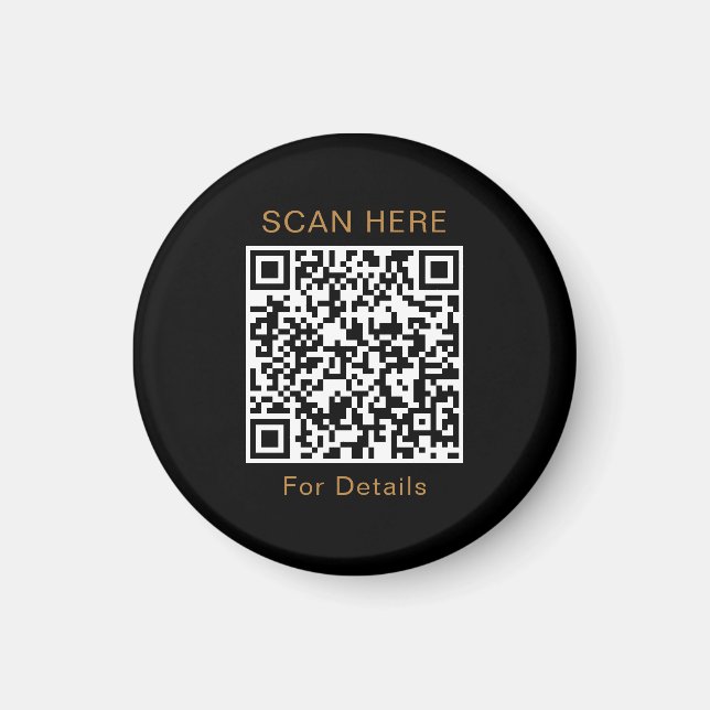 Imã Magneta de Design de código QR exclusivo (Frente)