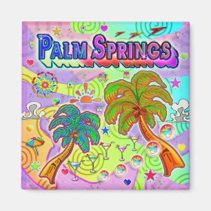 Imã Magneta de Destino de Férias de Primaveras de Palm