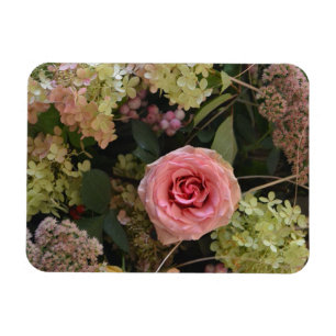 Ímã Magneta de Disposição de Hídrangea rosa