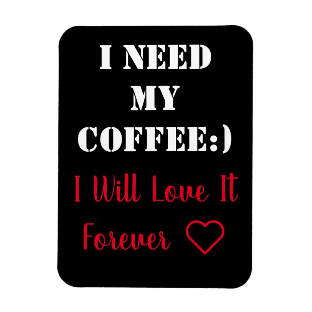 Ímã Magneta de Dizer Café (Vertical)