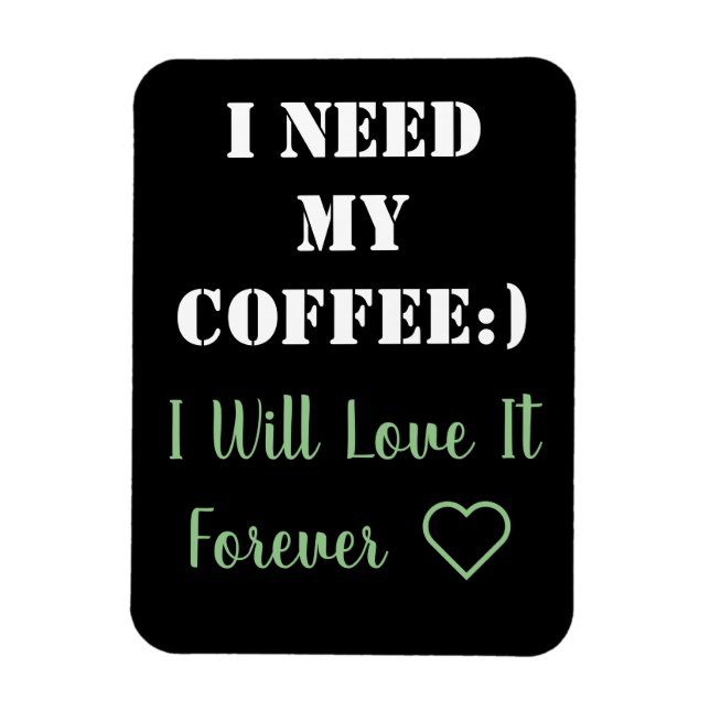 Ímã Magneta de Dizer Café (Vertical)