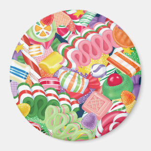 Imã Magneta de doces de Natal velho e moído