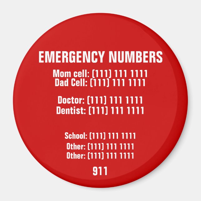Imã Magneta de emergência (Frente)