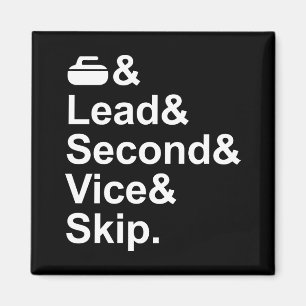 Imã Magneta de Equipe de Curling