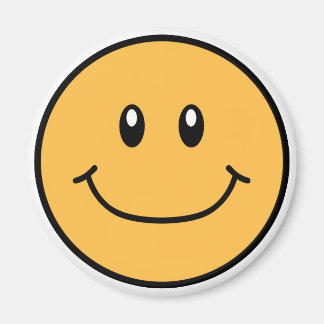 Imã Magneta de face sorridente Laranja 0001